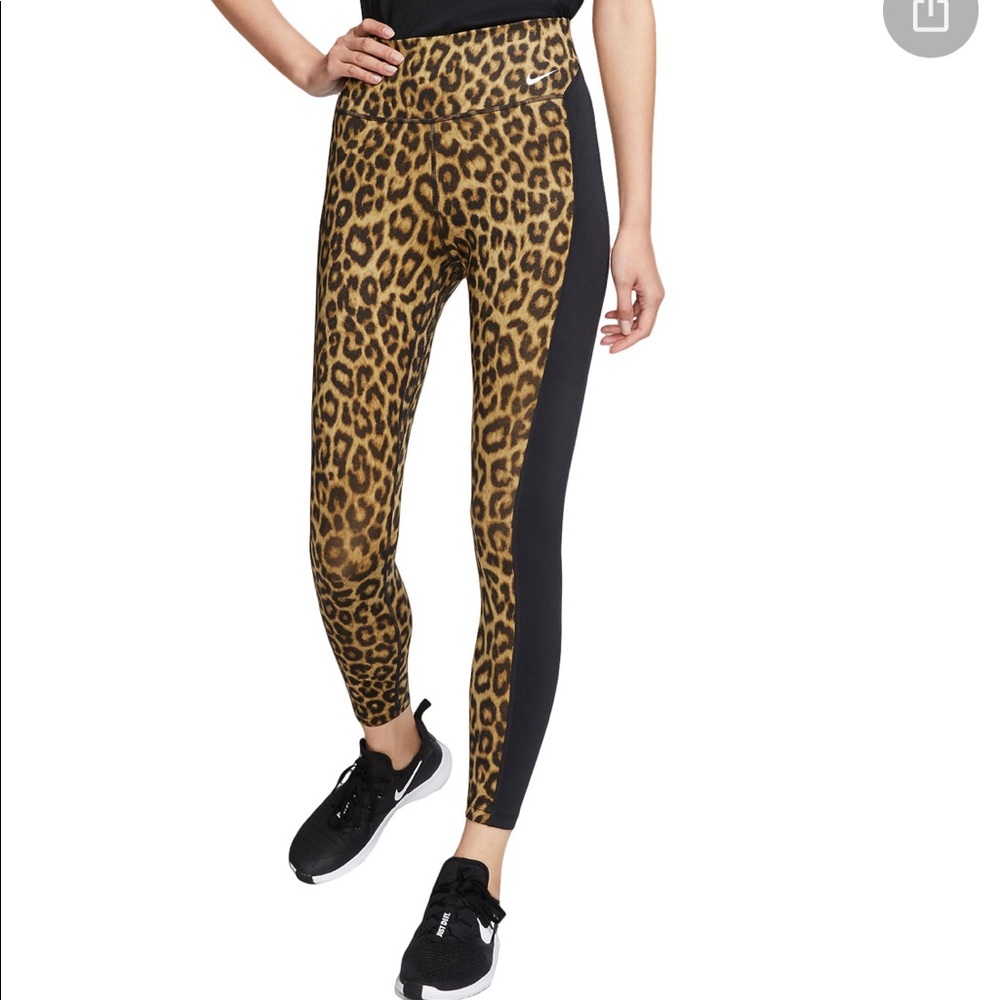 Nike Dri Fit Animal Print Leggings - Size S